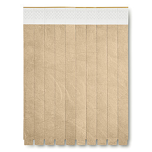 One sheet of 10 event wristbands. DuPont ™ Tyvek® 19mm wide.