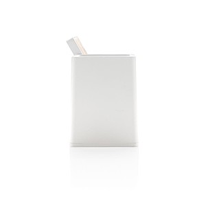 Ontario 5W wireless charger with pen holder, white