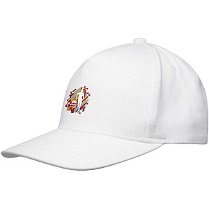 Onyx 5 panel Aware™ recycled cap, white