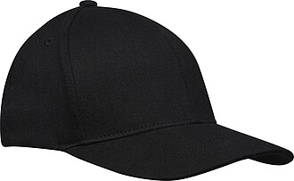 Opal 6 panel Aware™ recycled cap, solid black