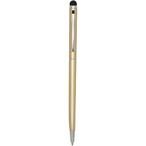 Ore aluminium ballpoint pen with stylus (blue ink), champagne
