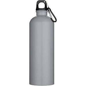 Oregon 750 ml matte RCS recycled single wall stainless steel water bottle with carabiner, grey