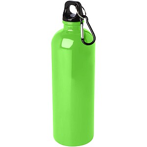 Oregon 750 ml RCS certified single wall stainless steel water bottle with carabiner, apple green
