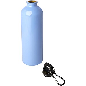 Oregon 750 ml RCS certified single wall stainless steel water bottle with carabiner, cloud blue