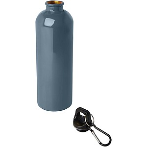 Oregon 750 ml RCS certified single wall stainless steel water bottle with carabiner, hale blue
