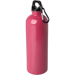 Oregon 750 ml RCS certified single wall stainless steel water bottle with carabiner, magenta