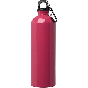 Oregon 750 ml RCS certified single wall stainless steel water bottle with carabiner, magenta