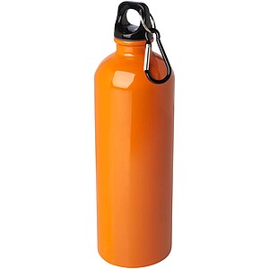 Oregon 750 ml RCS certified single wall stainless steel water bottle with carabiner, orange