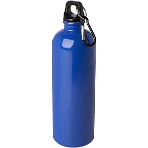 Oregon 750 ml RCS certified single wall stainless steel water bottle with carabiner, royal blue
