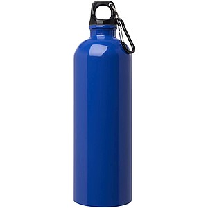 Oregon 750 ml RCS certified single wall stainless steel water bottle with carabiner, royal blue