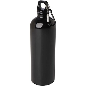 Oregon 750 ml RCS certified single wall stainless steel water bottle with carabiner, solid black