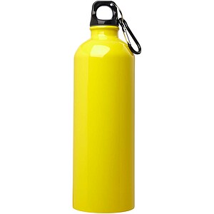 Oregon 750 ml RCS certified single wall stainless steel water bottle with carabiner, yellow