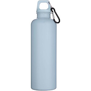 Oregon 750 ml solid colour RCS recycled plastic water bottle with carabiner, cloud blue