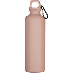 Oregon 750 ml solid colour RCS recycled plastic water bottle with carabiner, dusty pink