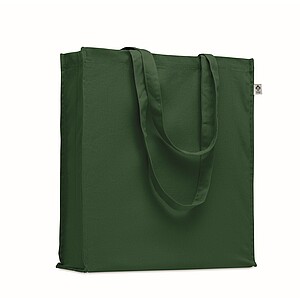 Organic cotton shopping bag, dark green