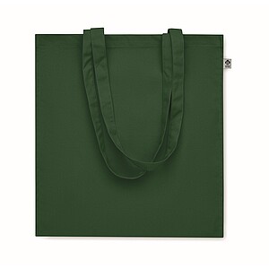 Organic cotton shopping bag, dark green