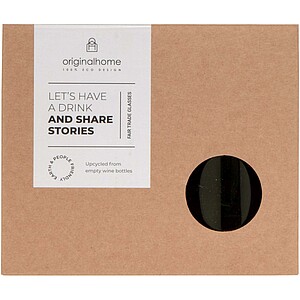 Originalhome 280 ml drinking glass set, green