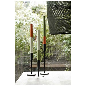 Originalhome Eden diagonal candles - set of 3, heather green