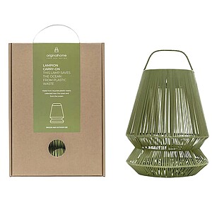 Originalhome Lampion recycled portable lampshade, green