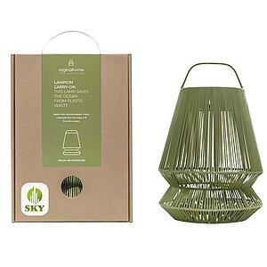 Originalhome Lampion recycled portable lampshade, green