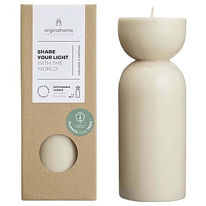 Originalhome organic candle - medium, beige