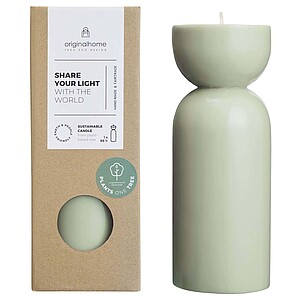 Originalhome organic candle - medium, heather green