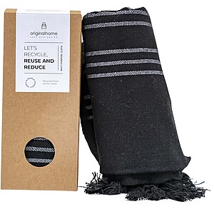 Originalhome recycled cloth - 85 x 175 cm, black