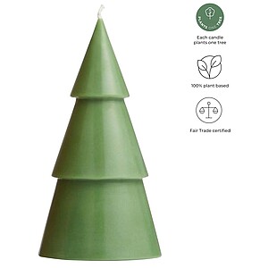 Originalhome Xmas tree candle - L, heather green