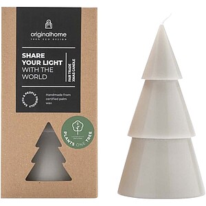 Originalhome Xmas tree candle - L, light grey