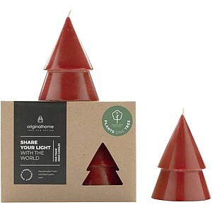 Originalhome Xmas tree candle set of 2 - M, red
