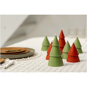 Originalhome Xmas tree candle set of 2 - M, red