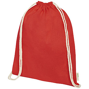 Orissa 100 g/m2 GOTS organic cotton drawstring backpack 5L