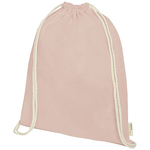 Orissa 100 g/m2 GOTS organic cotton drawstring backpack 5L