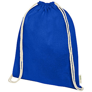 Orissa 100 g/m2 GOTS organic cotton drawstring backpack 5L