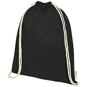 Orissa 100 g/m2 GOTS organic cotton drawstring backpack 5L