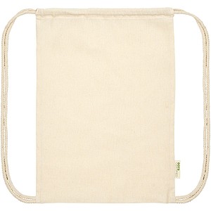 Orissa 100 g/m2 GOTS organic cotton drawstring backpack