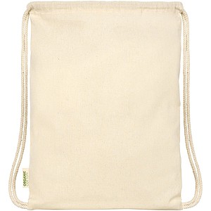 Orissa 100 g/m2 GOTS organic cotton drawstring backpack