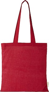 Orissa 100 g/m2 GOTS organic cotton tote bag, red