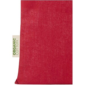 Orissa 140 g/m2 organic cotton tote bag 7L, red