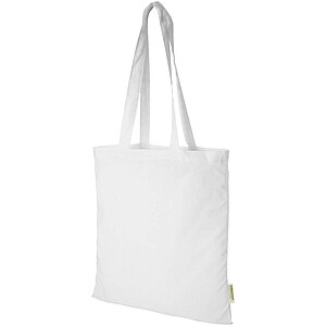 Orissa 140 g/m2 organic cotton tote bag 7L, white