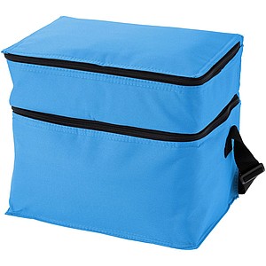 Oslo cooler bag, black,turquoise
