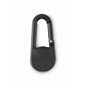 Outdoor compass with carabiner, black