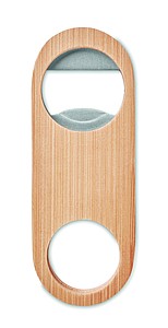 Oval Bamboo bottle opener