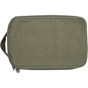 Pack 500 g/m2 Aware™ recycled toiletry organiser, green