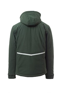 Padded softshell jacket, CREEK PAD, army green/green, L
