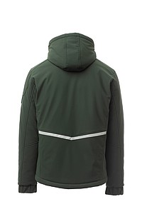 Padded softshell jacket, STREAM PAD, army green/green, L