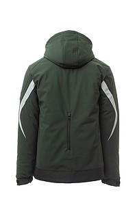 Padded softshell jacket, WONDER PAD, forest green/black, L