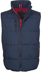 Padded vest, DAYTONA, dress blue/red, L