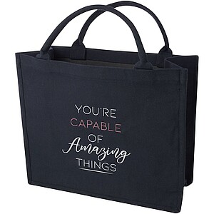 Page 500 g/m2 recycled book tote bag