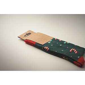 Pair of Christmas socks L, green